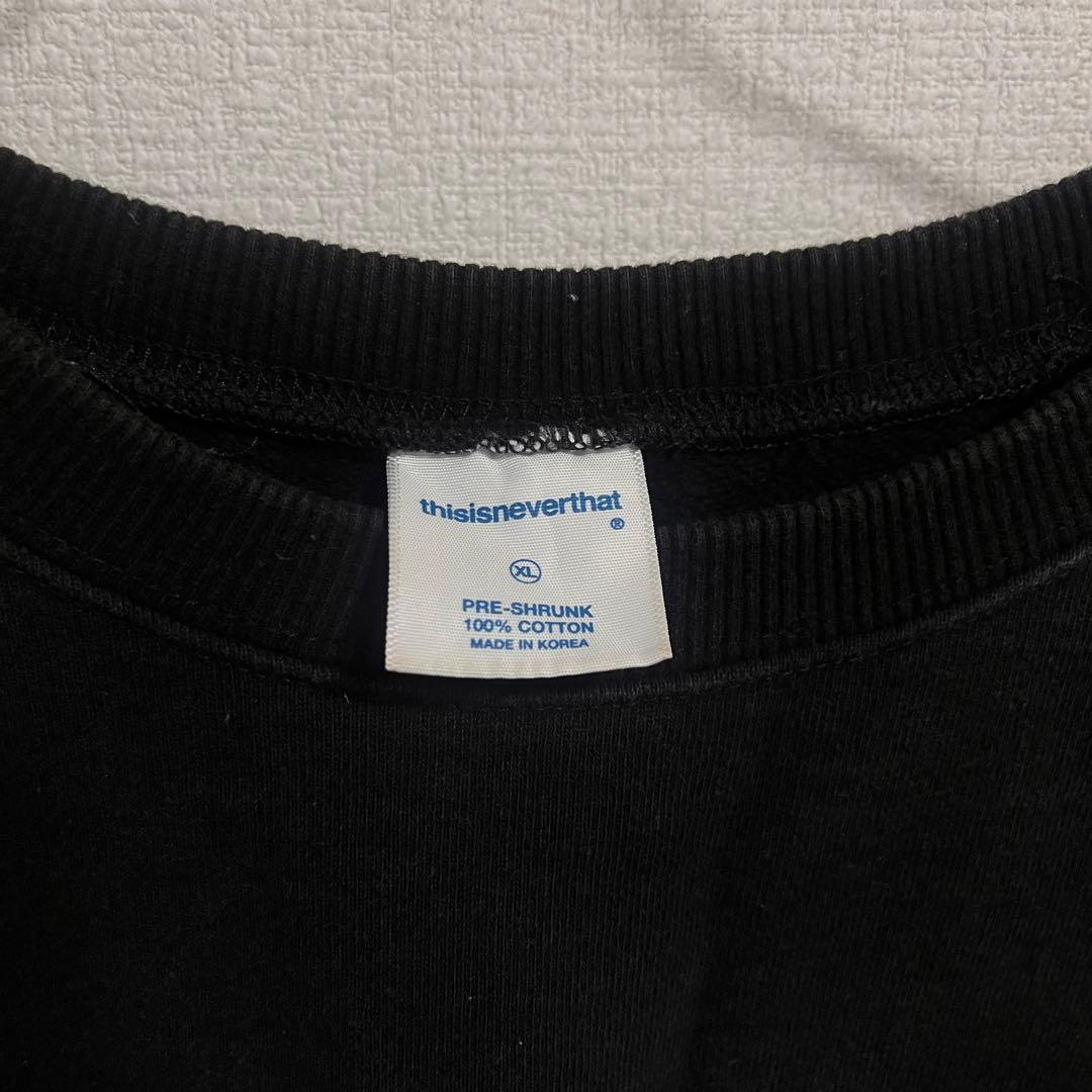 thisisneverthat ブラック スウェットXL ネバザ - メルカリ