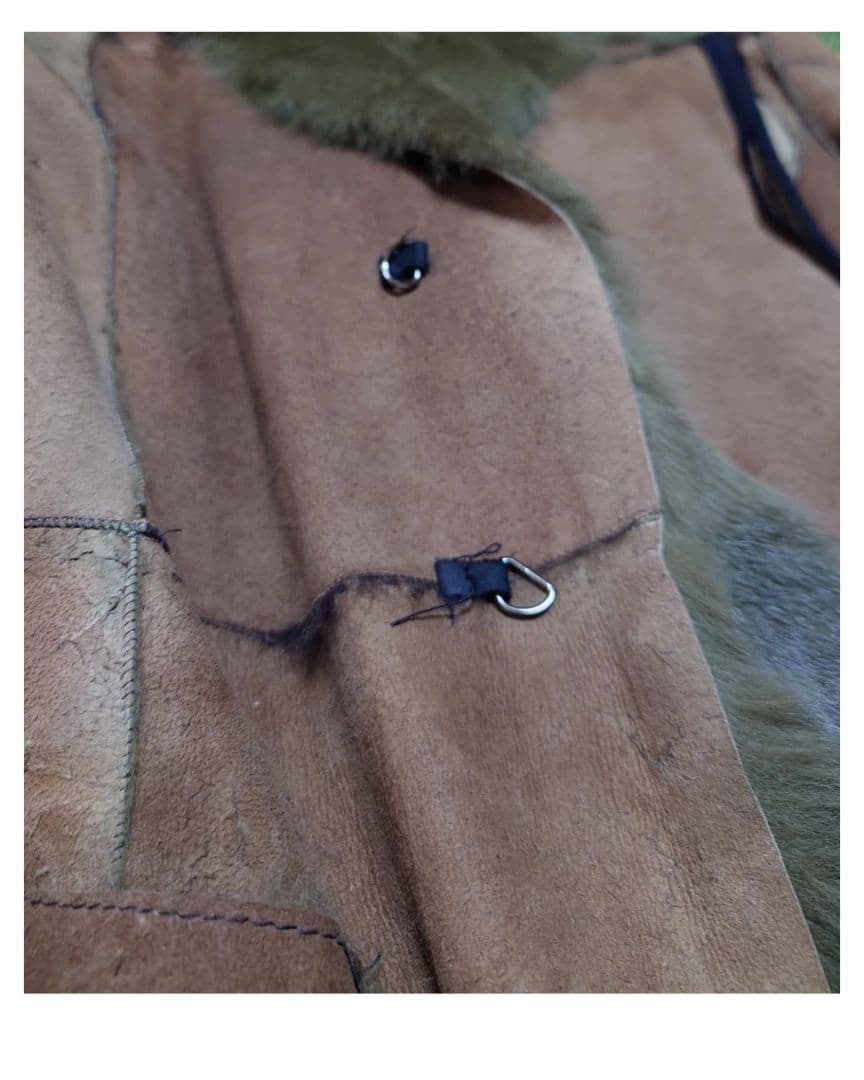 bajra rabbitfur leathercoat 90s archive