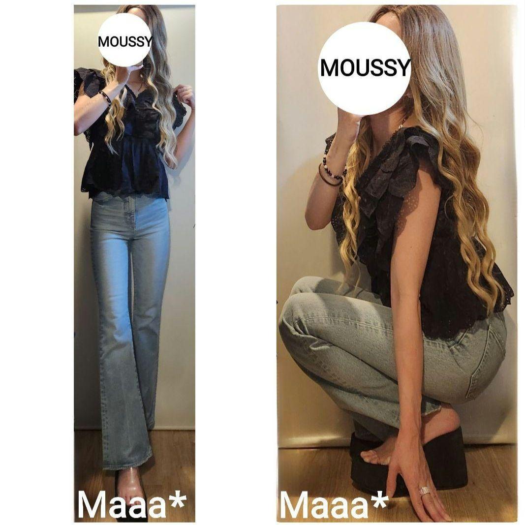 今季 完売品 春夏限定COLOR MOUSSY MVS L/BLU FLARE - メルカリ