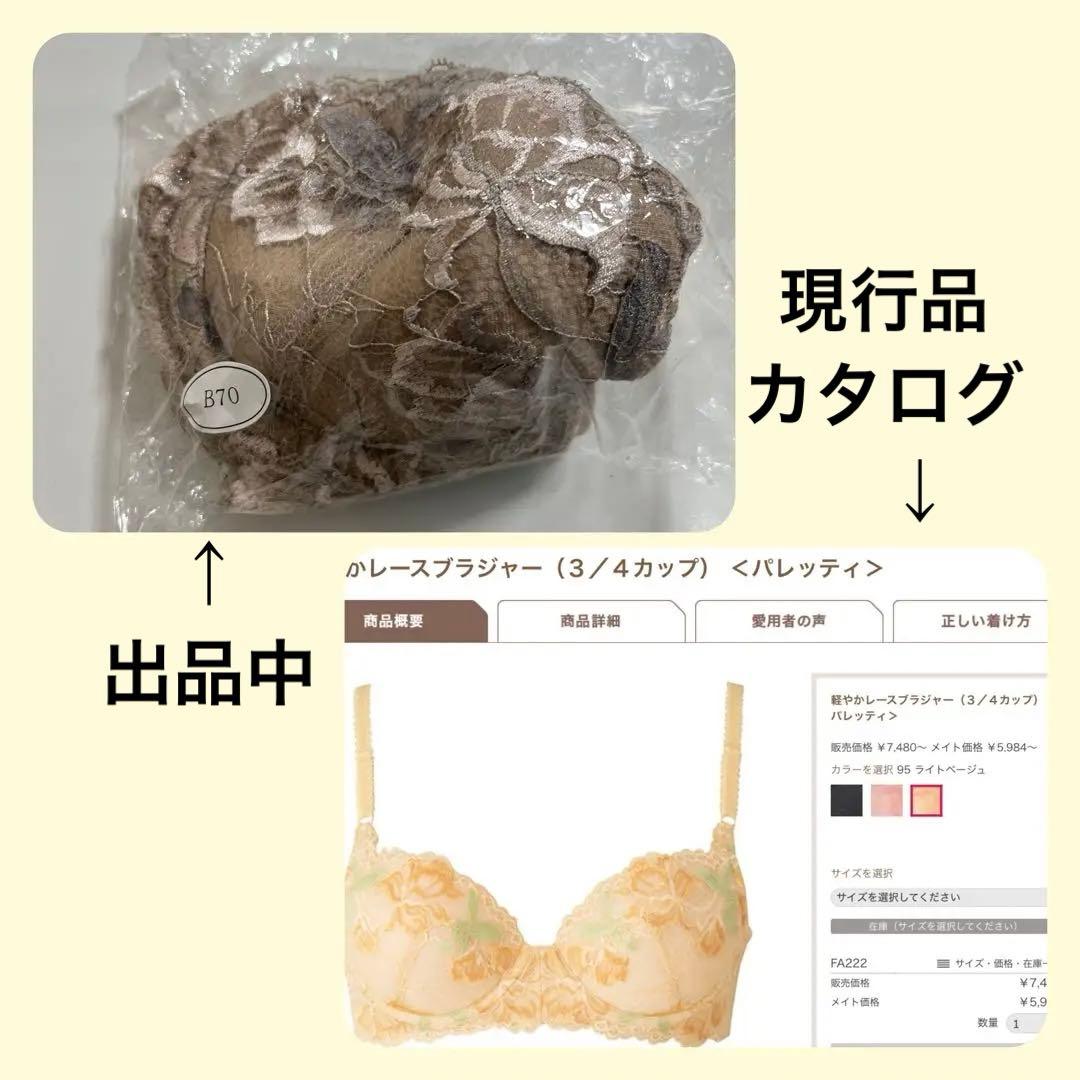 新品】パレッティ限定色3点セット シャルレB70／M - メルカリ