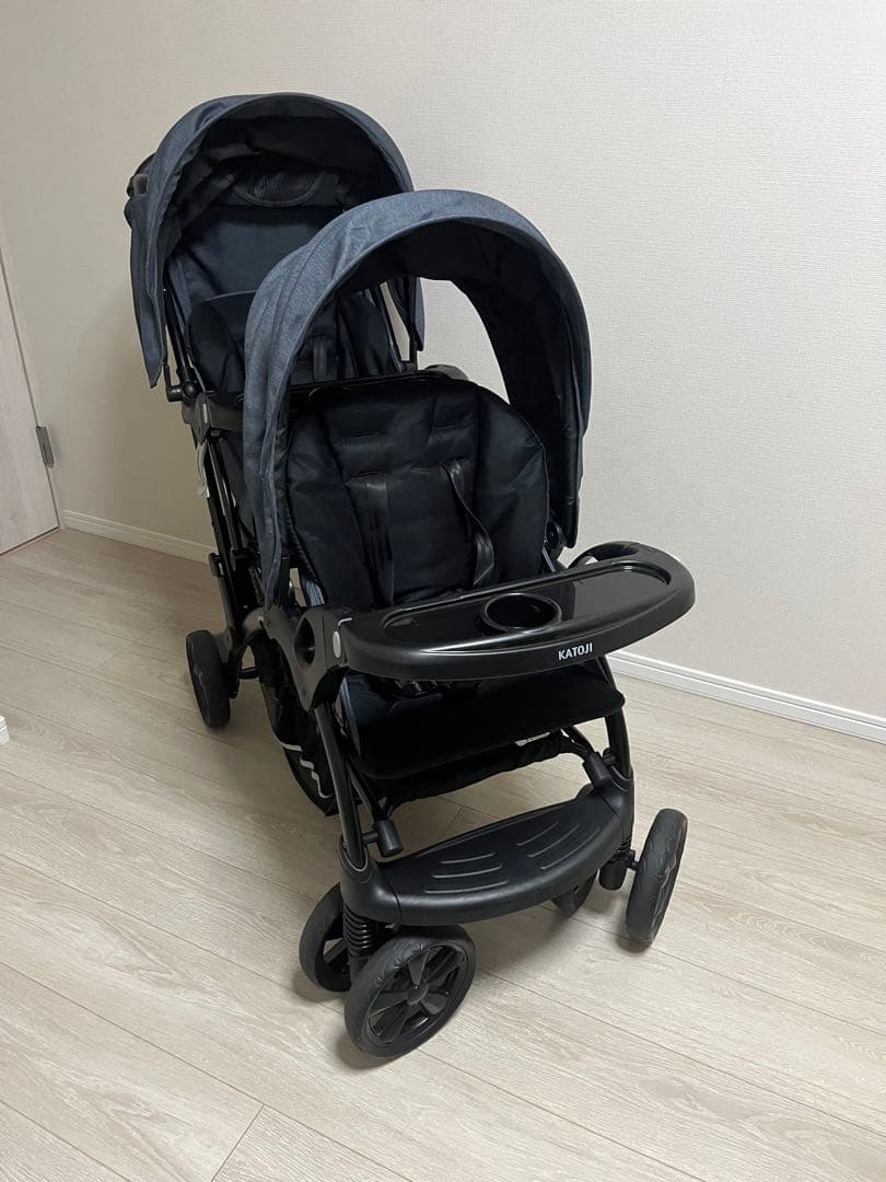 KATOJI 二人でゴーDX ブラック 2人乗りベビーカー　レインカバー未使用 ベビーカー 二人でゴー用レインカバー」について｜カトージの商品
