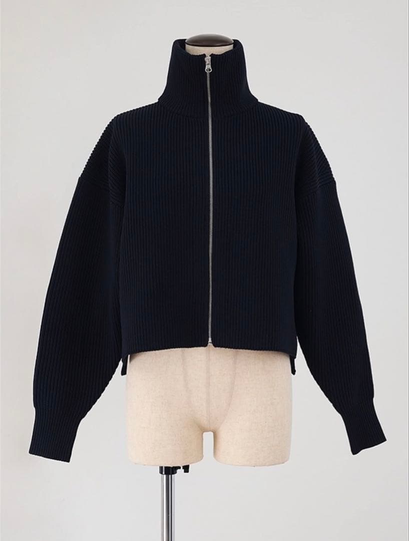 FORME ジップニットカーディガン ネイビー