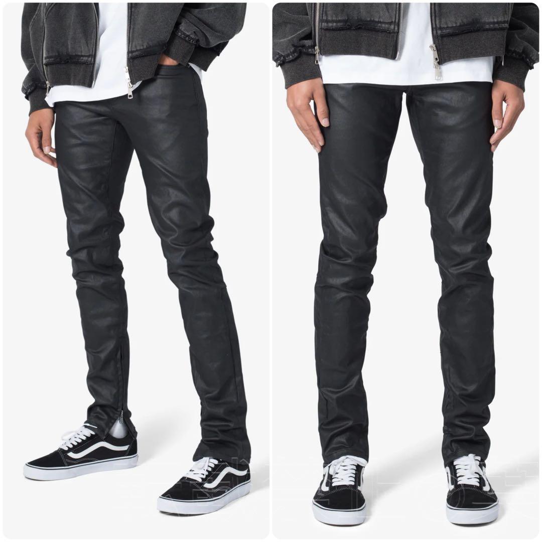 Mina ✨様専用】新品 MNML 裾ジップスキニーデニムワックス