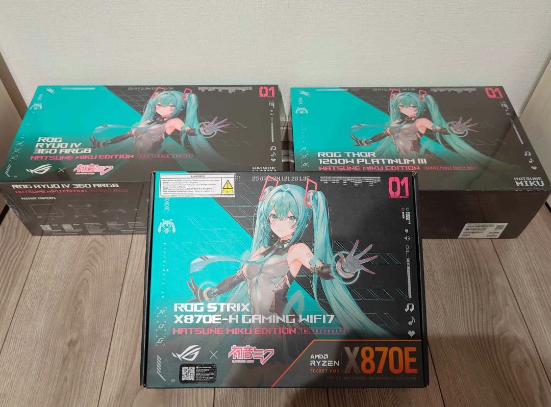 初音ミクX870E-H/ROG RYUO Ⅳ360/Thor 1200新品セット - メルカリ