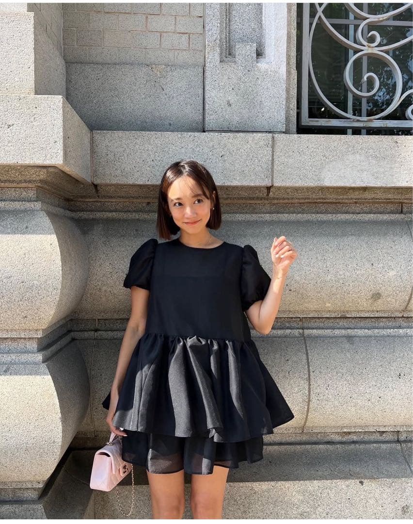 新品未使用タグ付き rosymonster ルアナショートパンツ ブラック