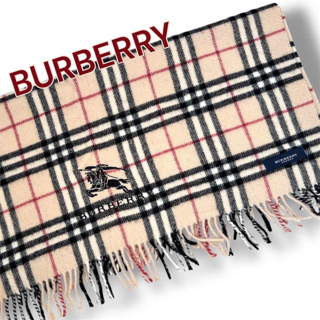 美品BURBERRY ノバチェック マフラー ストール ウール100% - メルカリ