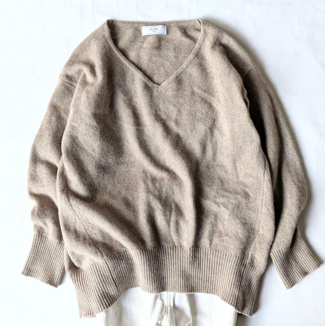 SLOBE IENA スローブイエナ FOX混 Vネック ニット - メルカリ