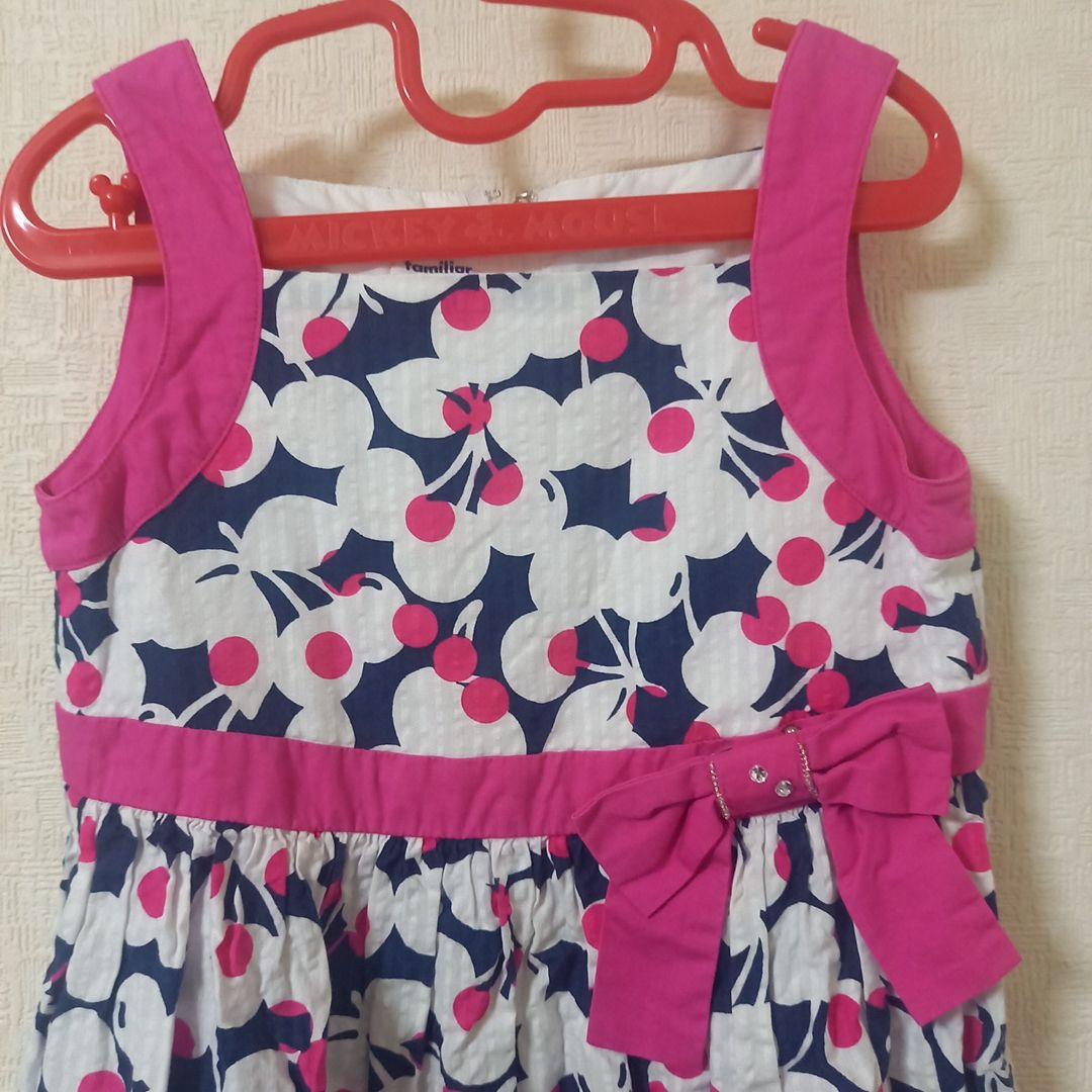 美品】ファミリア ワンピース さくらんぼ - メルカリ