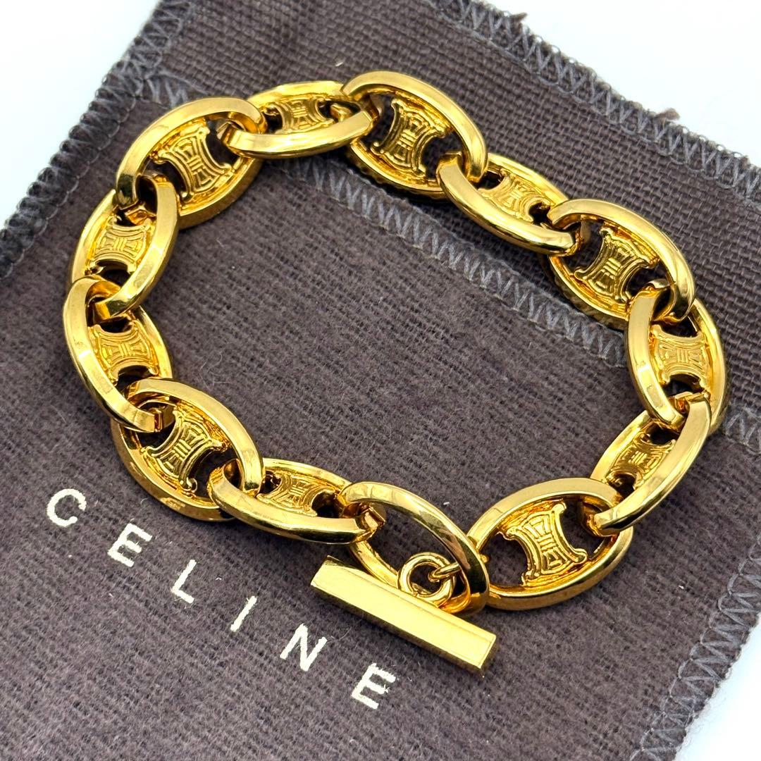 美品✨オールドセリーヌ ブレスレット トリオンフ シェーヌダンクル