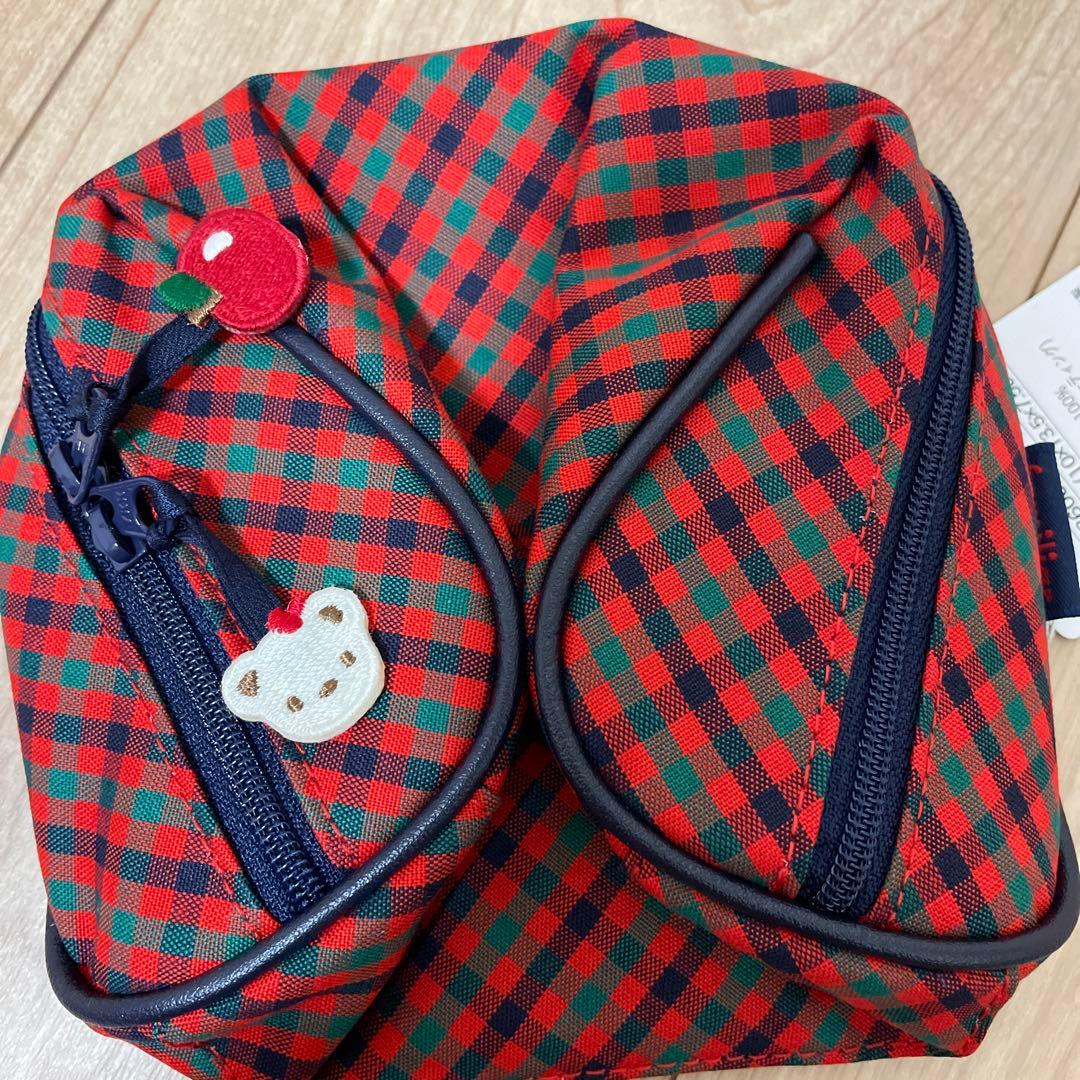 ☆新品未使用 ファミリア チェック柄 ポーチ☆ - メルカリ