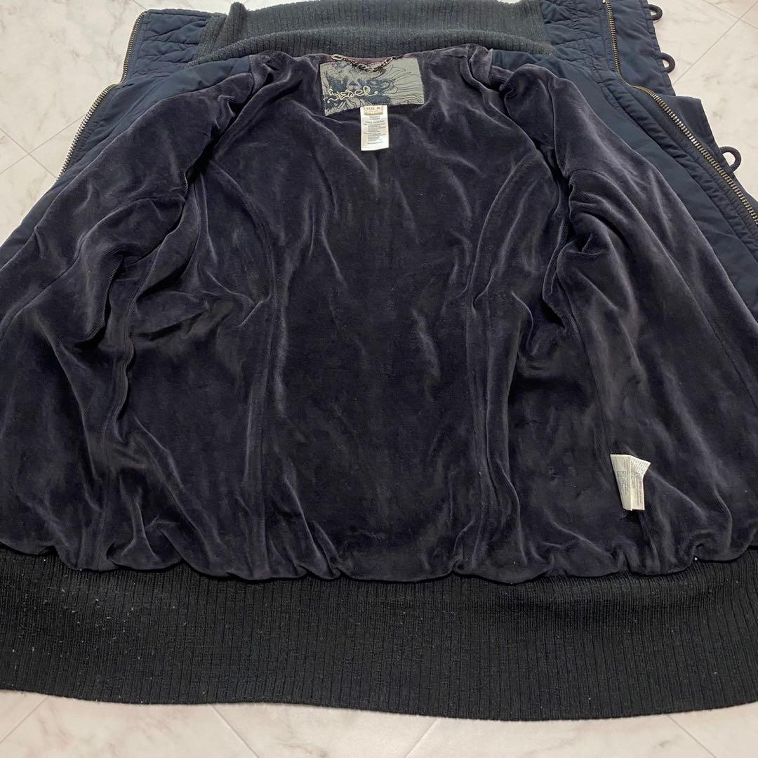 DIESEL ディーゼル 黒 Y2K ミリタリージャケット ジップアップ - メルカリ