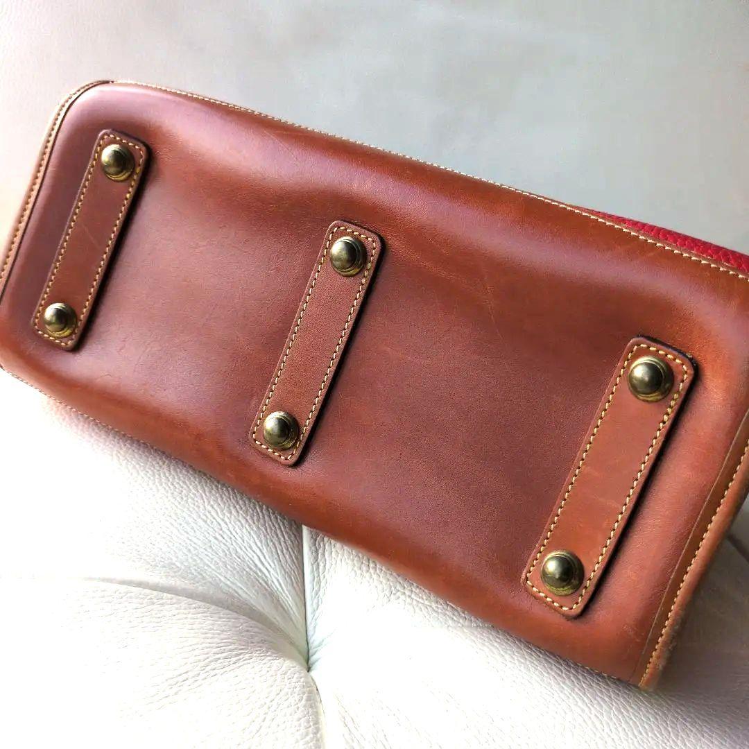 美品】DOONEY&BOURKE 赤 希少 ミニボストン レザー - メルカリ