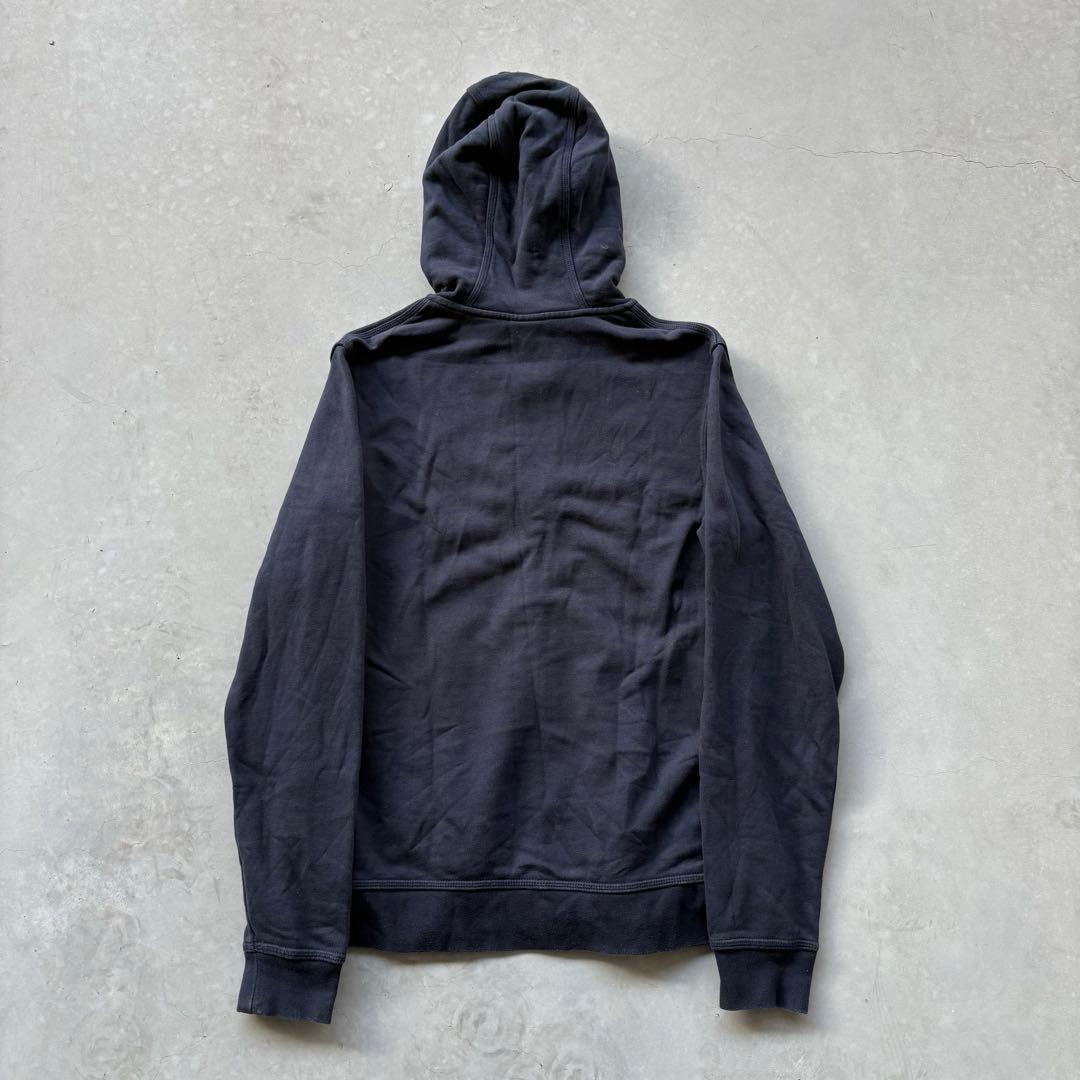 00s NIKE ジップパーカー 短丈 ブラック フェード Y2K ノームコア