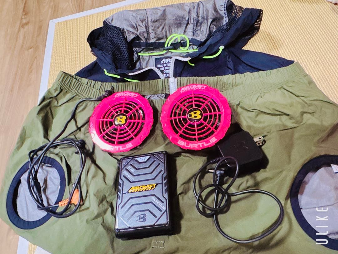 BURTLE AIRCRAFT 空調服 限定色！ピンクファン バッテリー17V Amazon.co.jp: BURTLE バートル エアークラフト ファンユニット(※AC360