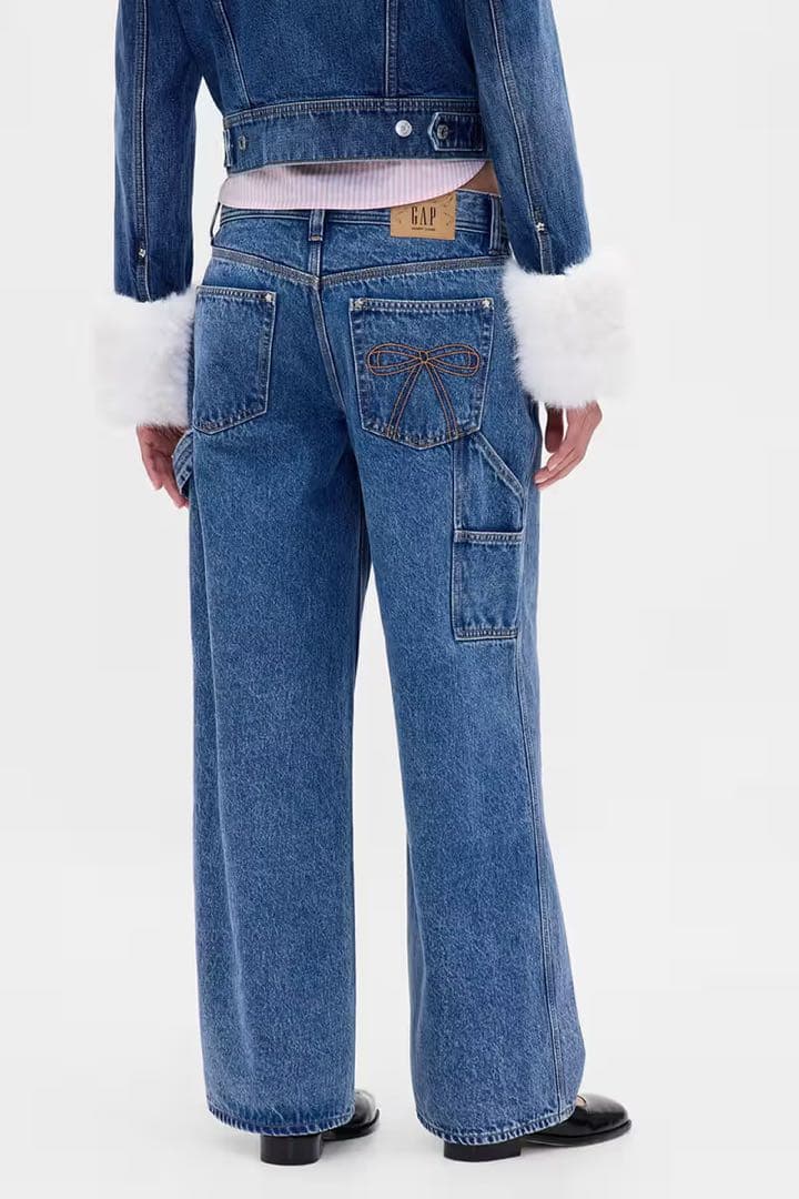 Sandy liang × GAP 90s ルーズカーペンターデニム 28 Gap × Sandy Liang Low Rise '90s Loose Carpenter Jeans | Gap