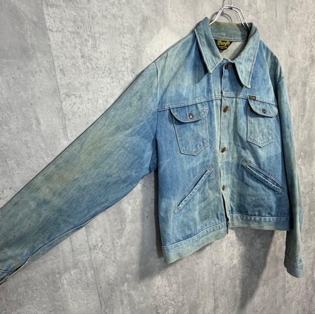 Wrangler USA製126MJデニムジャケット80s三角タグ雰囲気系ボロ - メルカリ