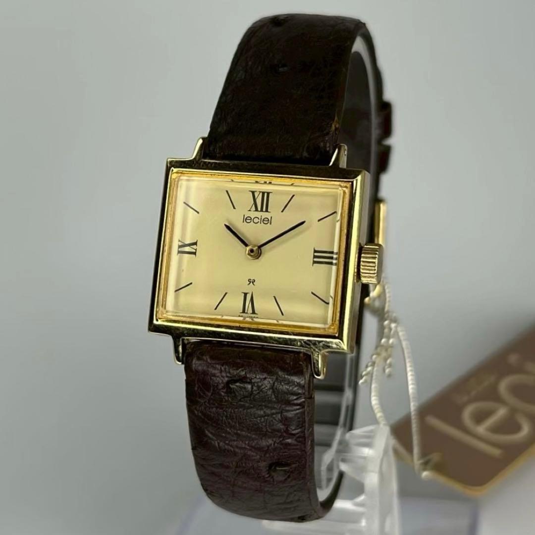 未使用品 SEIKO セイコー ルシエル スクエアケース 手巻時計 稼働品