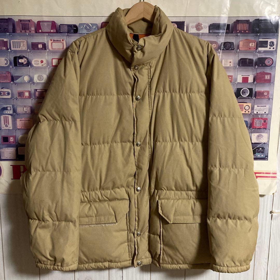 希少80s茶タグUSA製ノースフェイスダウンジャケットnuptseヴィンテージ