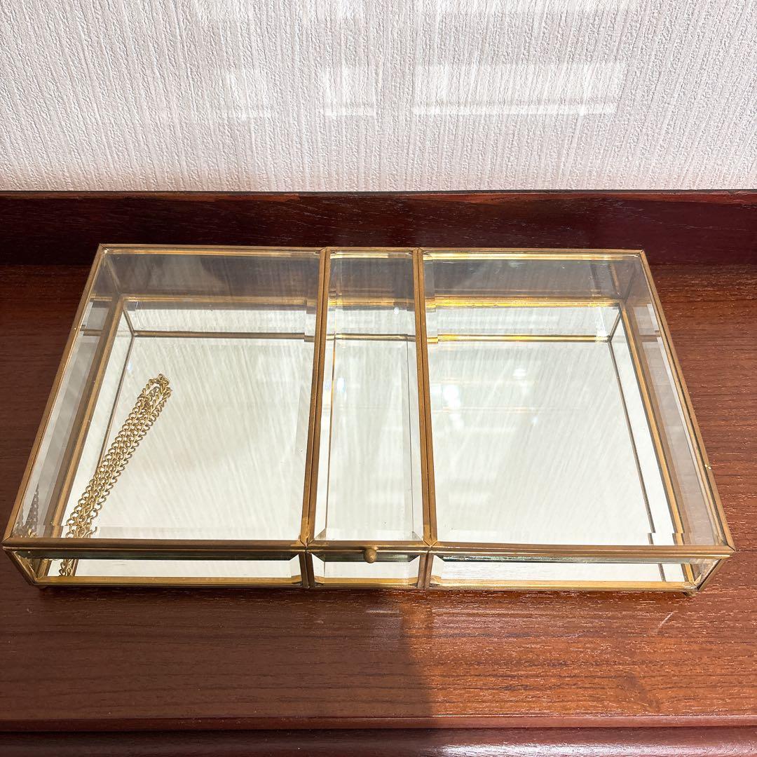 ZARA HOME ガラス製 ゴールド アクセサリーケース - メルカリ