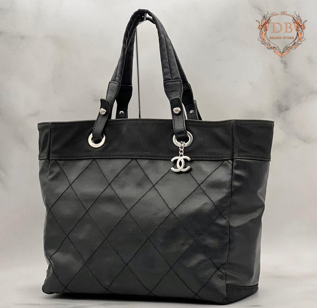 シャネル パリビアリッツ MM ブラック トート A4可 肩掛け ココチャーム