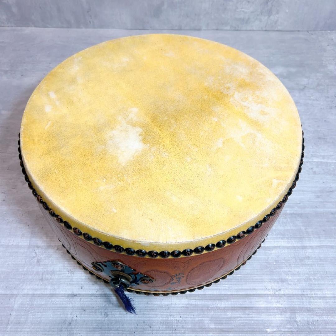 和太鼓 平太鼓 和楽器 民謡 お祭り 39センチ ケース バチ 台座の通販は