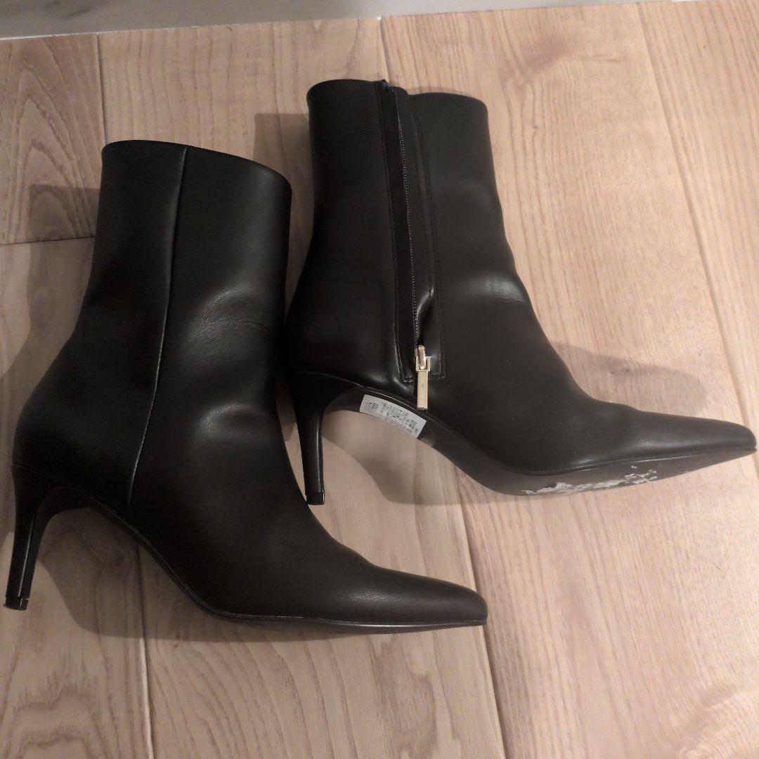 アルページュストーリー　ハイヒールショートブーツ　美品　黒　22.5S