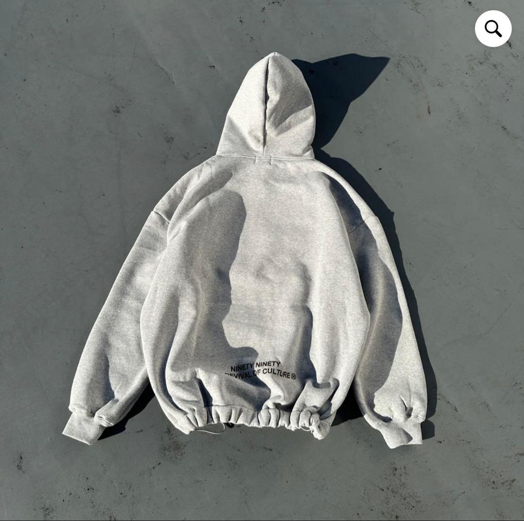 グレー フード付きパーカー 9090 9090 グレー フードパーカー 9090