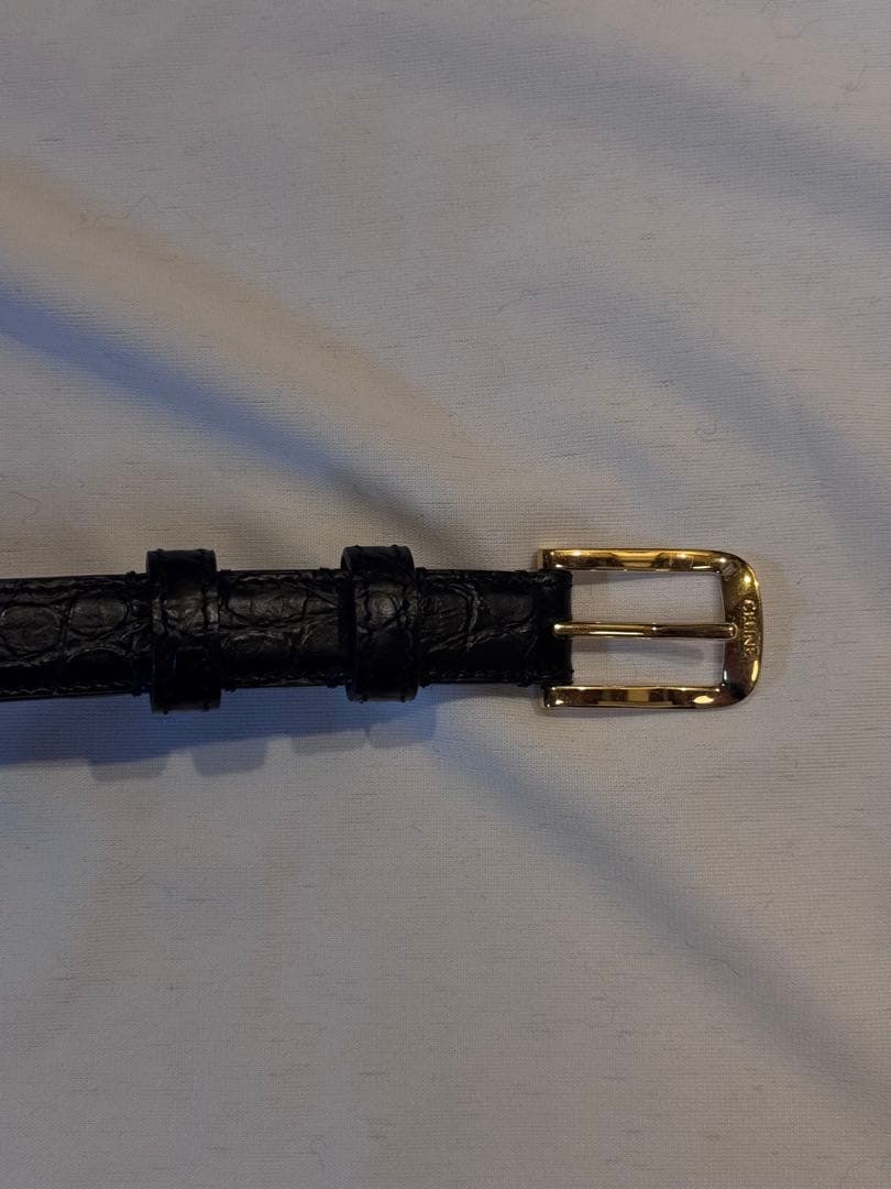 CELINE 23AW クロコダイル ベルト 75 CELINE 23AW クロコダイル ベルト 75 CELINE (セリーヌ) 馬車バックル