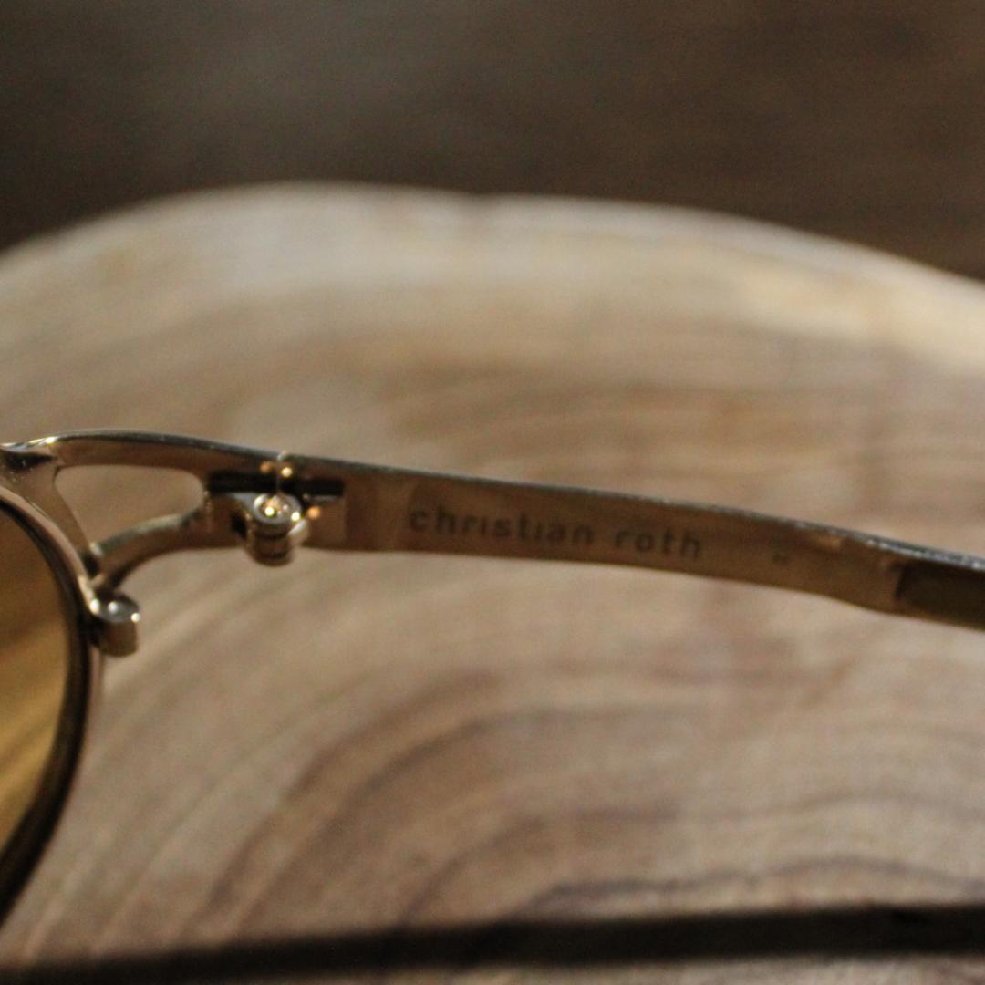 christian roth クリスチャンロス サングラス 14218 ゴールド - メルカリ