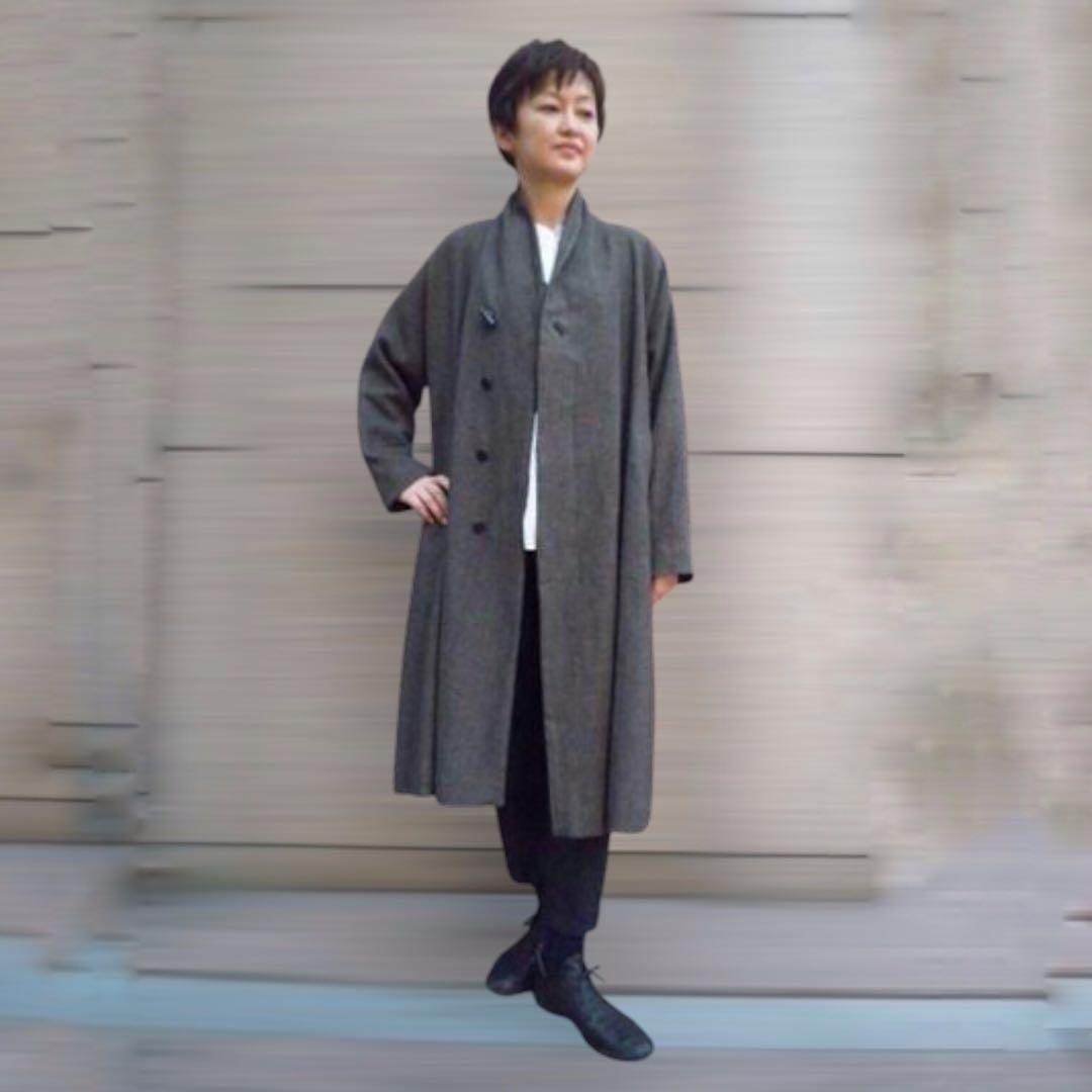 ヨーガンレール JURGEN LEHL ウールリネンツイルロングコート - メルカリ