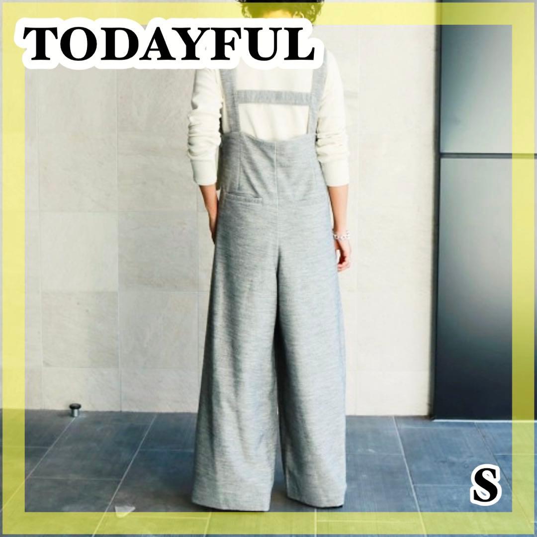 TODAYFUL トゥデイフル ハイウエストスウェットサロペット グレー 36 TODAYFUL（トゥデイフル）の「ハイウエストスエットサロペット