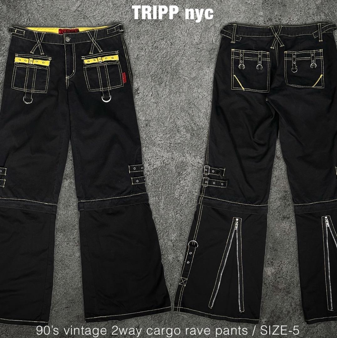 TRIPP nyc 90s ビンテージ 2way レイブ カーゴパンツ トリップ - メルカリ