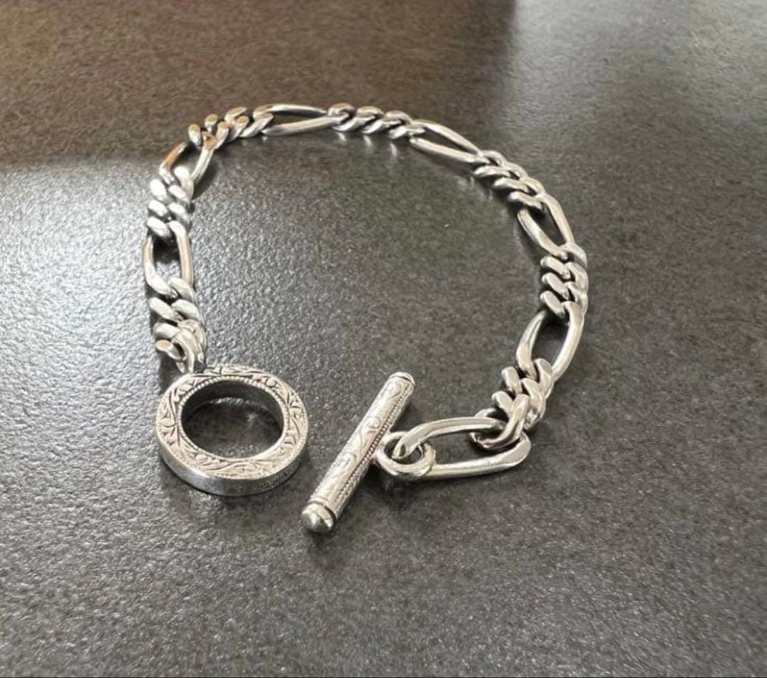 ANTIDOTE BUYERSCLUB フィガロワイドチェーンブレスレット Figaro Wide Chain Bracelet(M SILVER): Antidote BUYERS CLUB: MENS