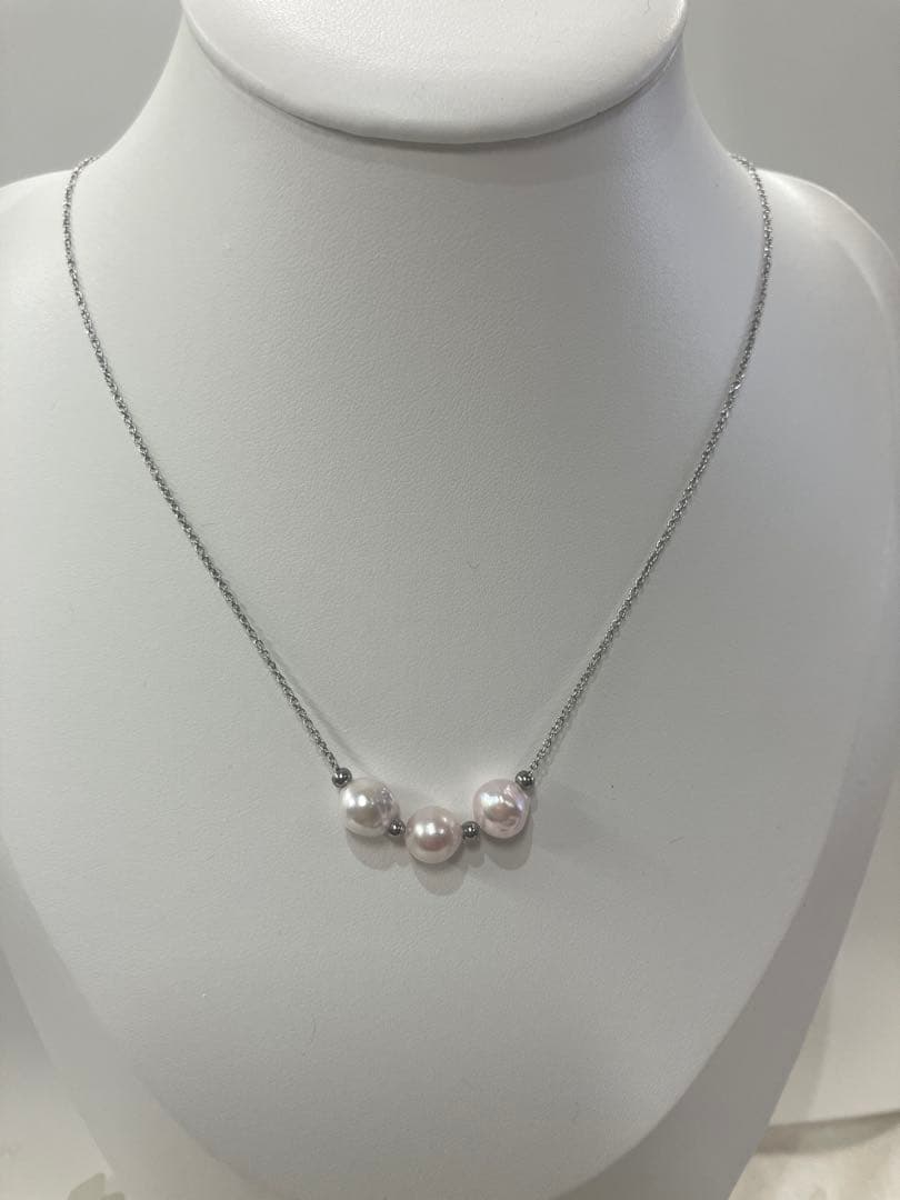 伊勢志摩英虞湾産あこや真珠 7.5.8.5mm パールネックレス - メルカリ
