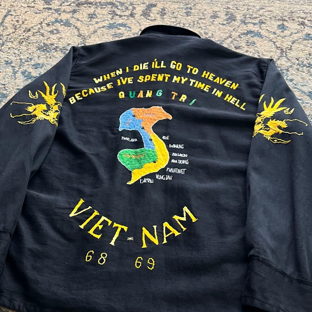 60s ベトジャン スーベニアジャケット 刺繍 ヴィンテージ オリジナル