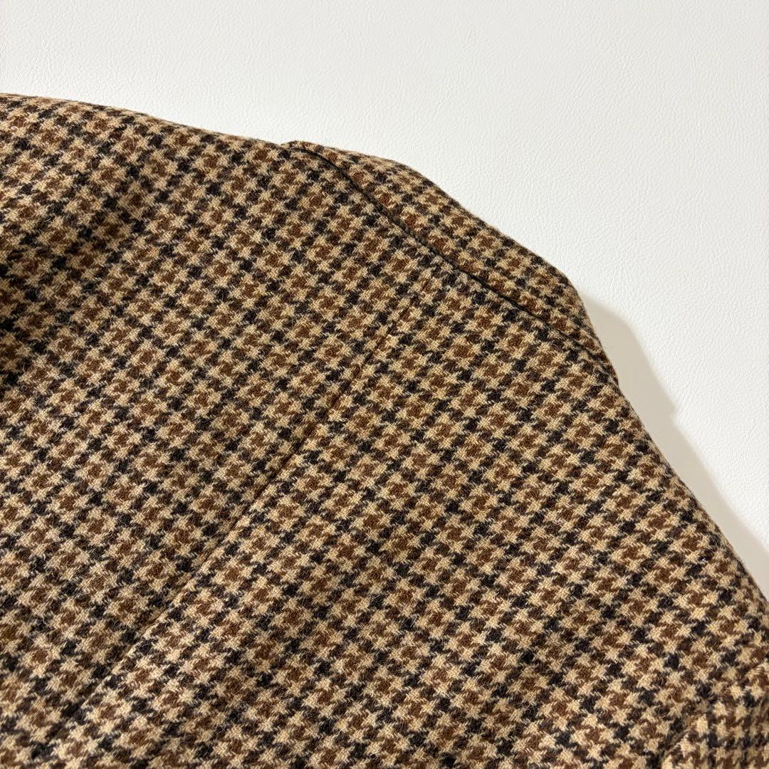 美品 バーバリー ツイードジャケット ハウンドトゥース ブリティッシュ