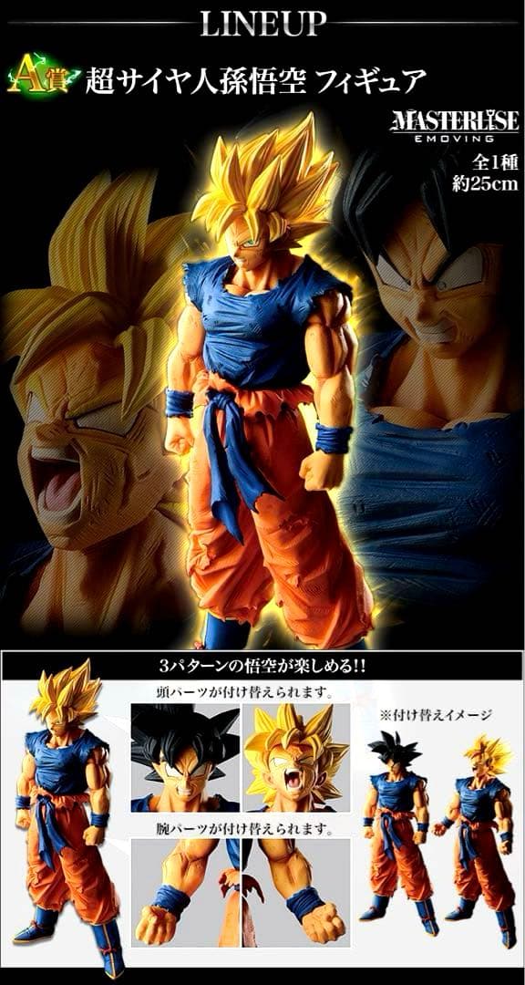 一番くじ ドラゴンボール A賞 超サイヤ人孫悟空フィギュア MASTERLISE