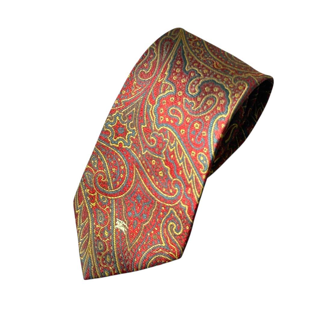 Burberrys OF LONDON ネクタイペイズリー柄レッド ヴィンテージ - メルカリ