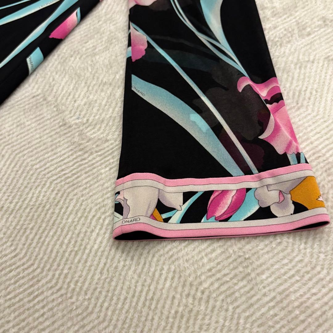 新品未使用】LEONARD レオナール カンカン チュニック 40 ブラック