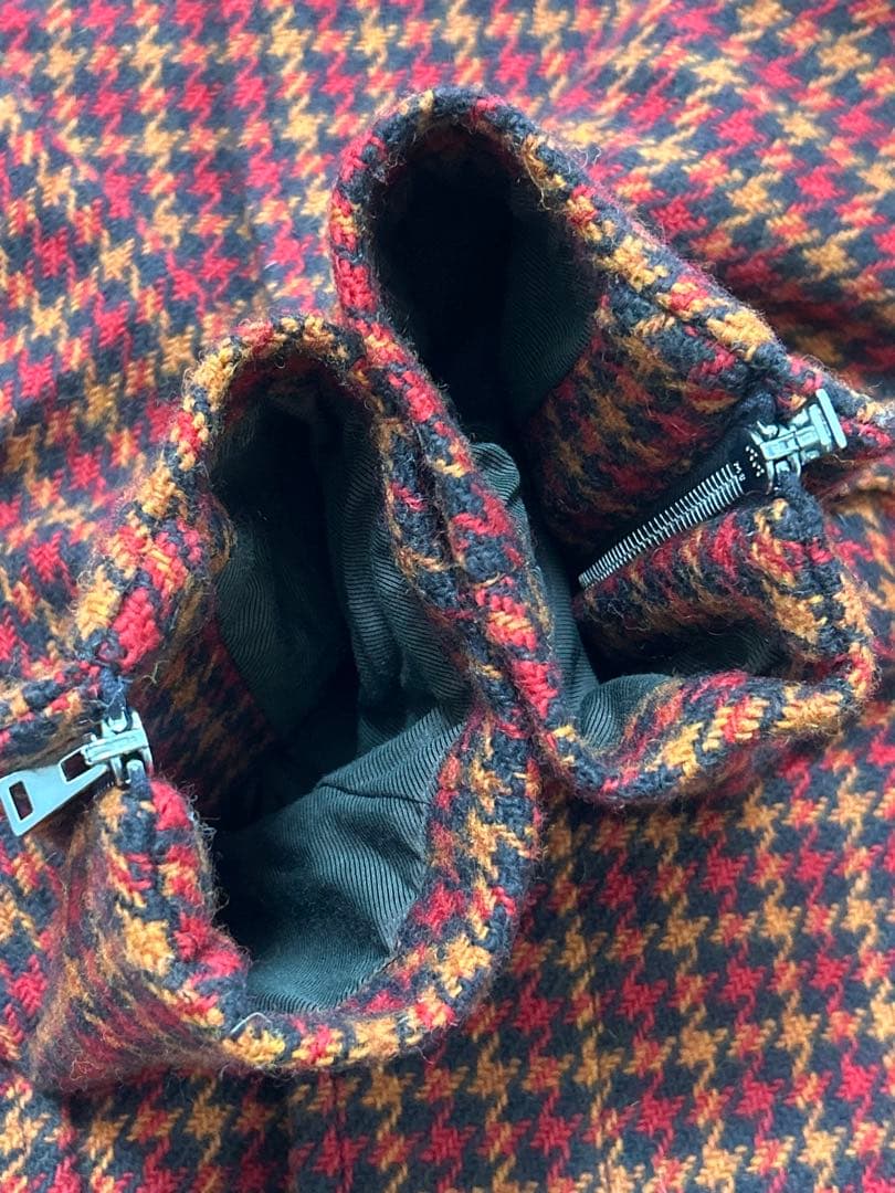 《試着のみ》MARNI マルニ　ステンカラーコート　ロング 千鳥柄 チェック