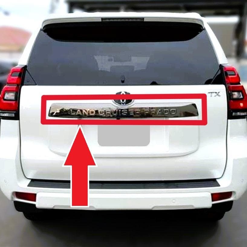プラド 150系 後期 ブラック エディション リア ガーニッシュ 漆黒