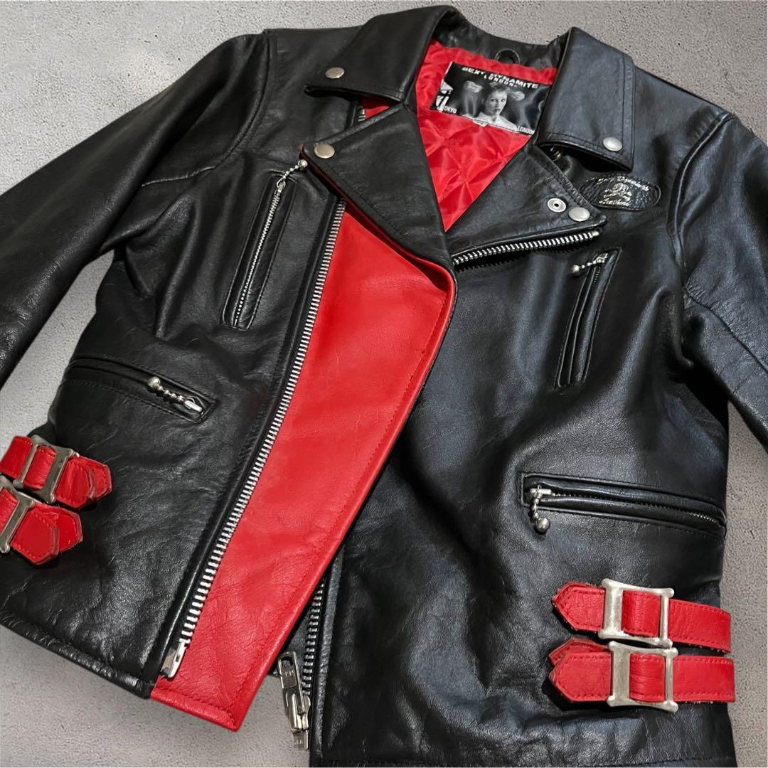 セクシーダイナマイトロンドン ライダースジャケット 牛革 本革