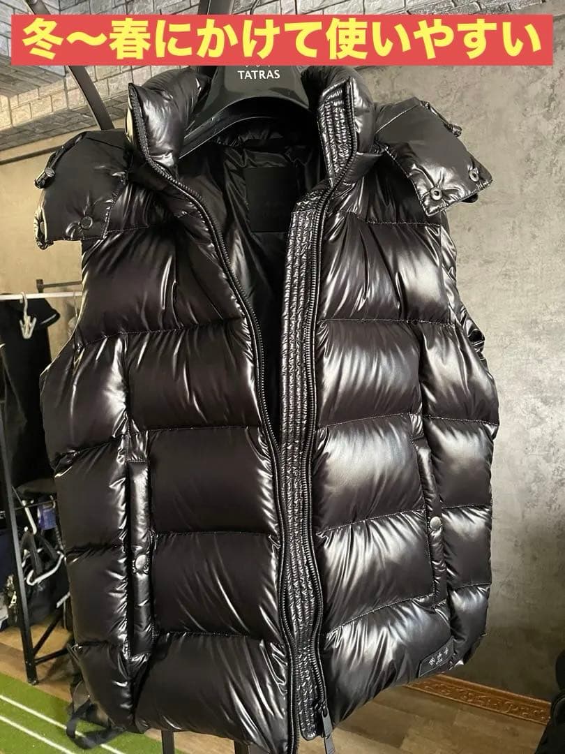 極美品✨✨TATRAS タトラス ダウンベスト ブラック 黒 02（M相当