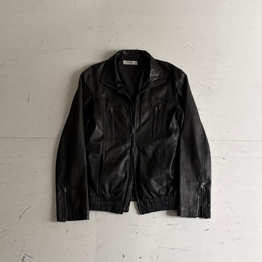00's vintage ギミック レザージャケット 短丈 アーカイブ y2k - メルカリ