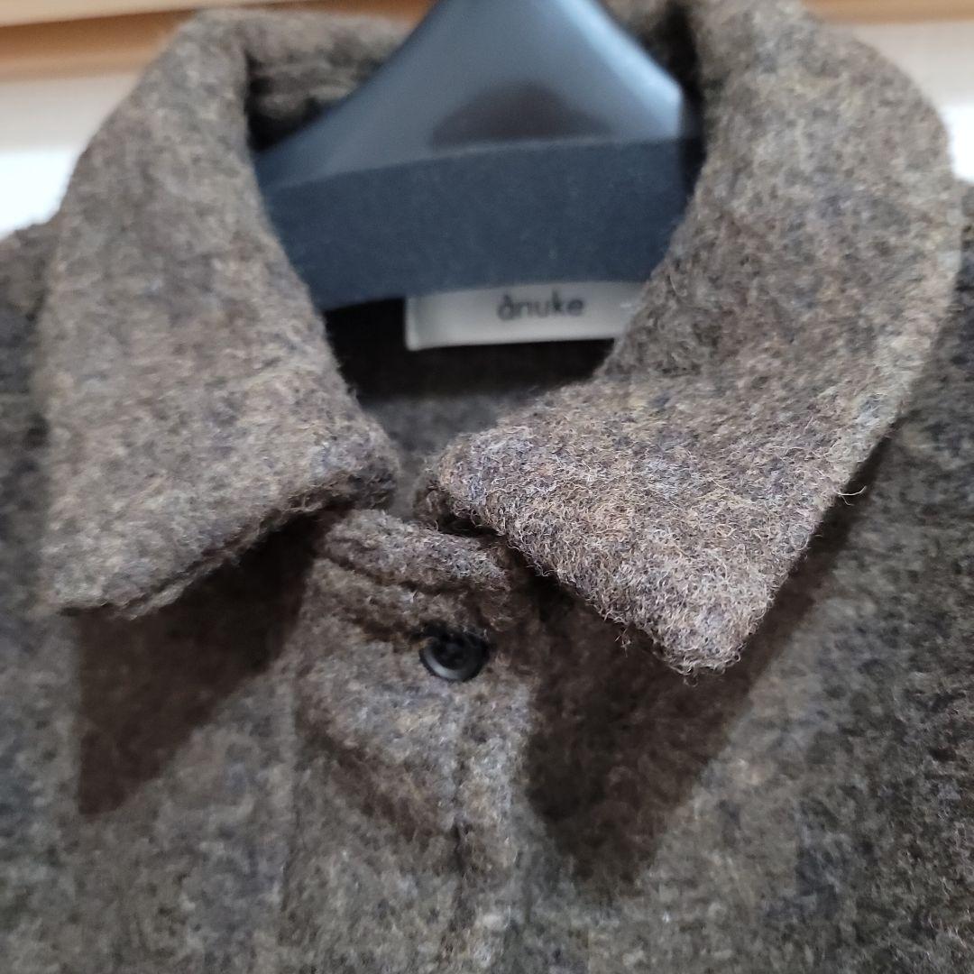 anuke アンヌーク Sliver Zip Blouzon ブラウン 36 - メルカリ