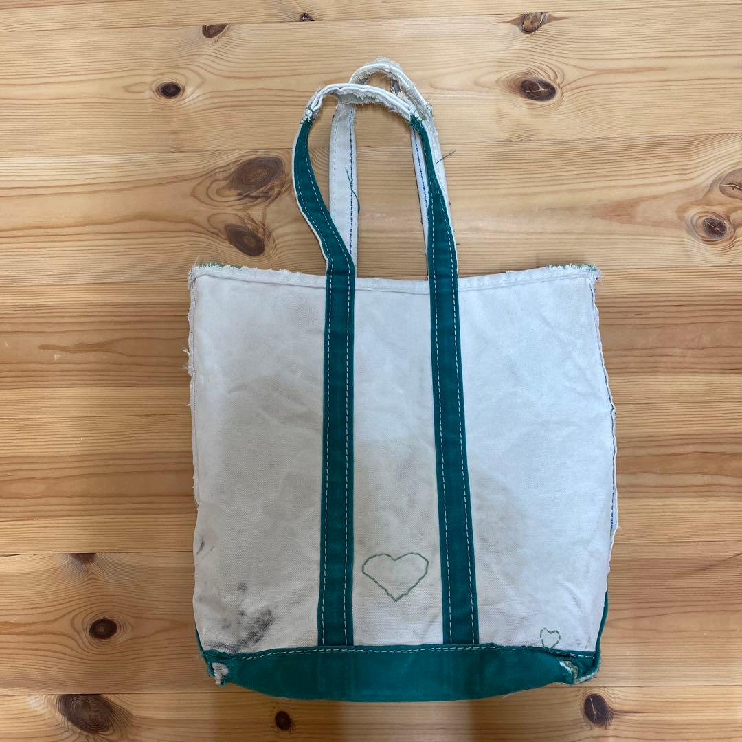 80s L.L.BEAN ビーントート 2色ギザタグ　グリーン