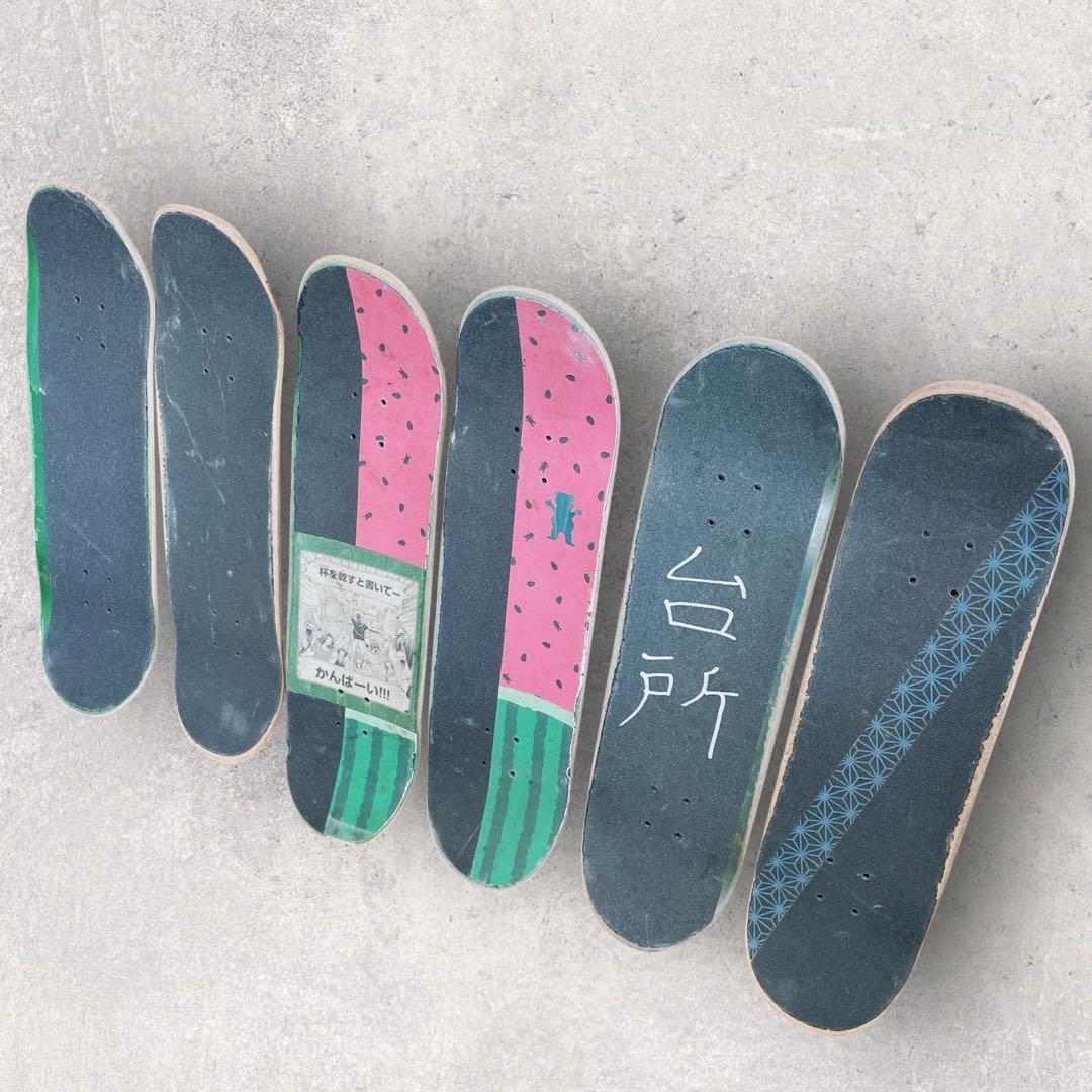スケートボード 廃デッキ 6枚セット DIY スケボー - メルカリ