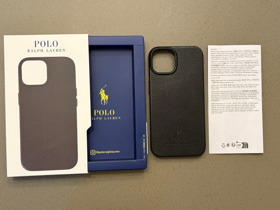 POLO ラルフローレン】 iPhone13/14 ケース レザー - メルカリ