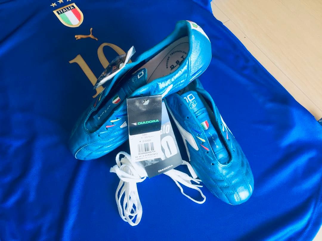 ロベルト・バッジョ イタリア代表引退試合スパイク 限定着用メモリアル