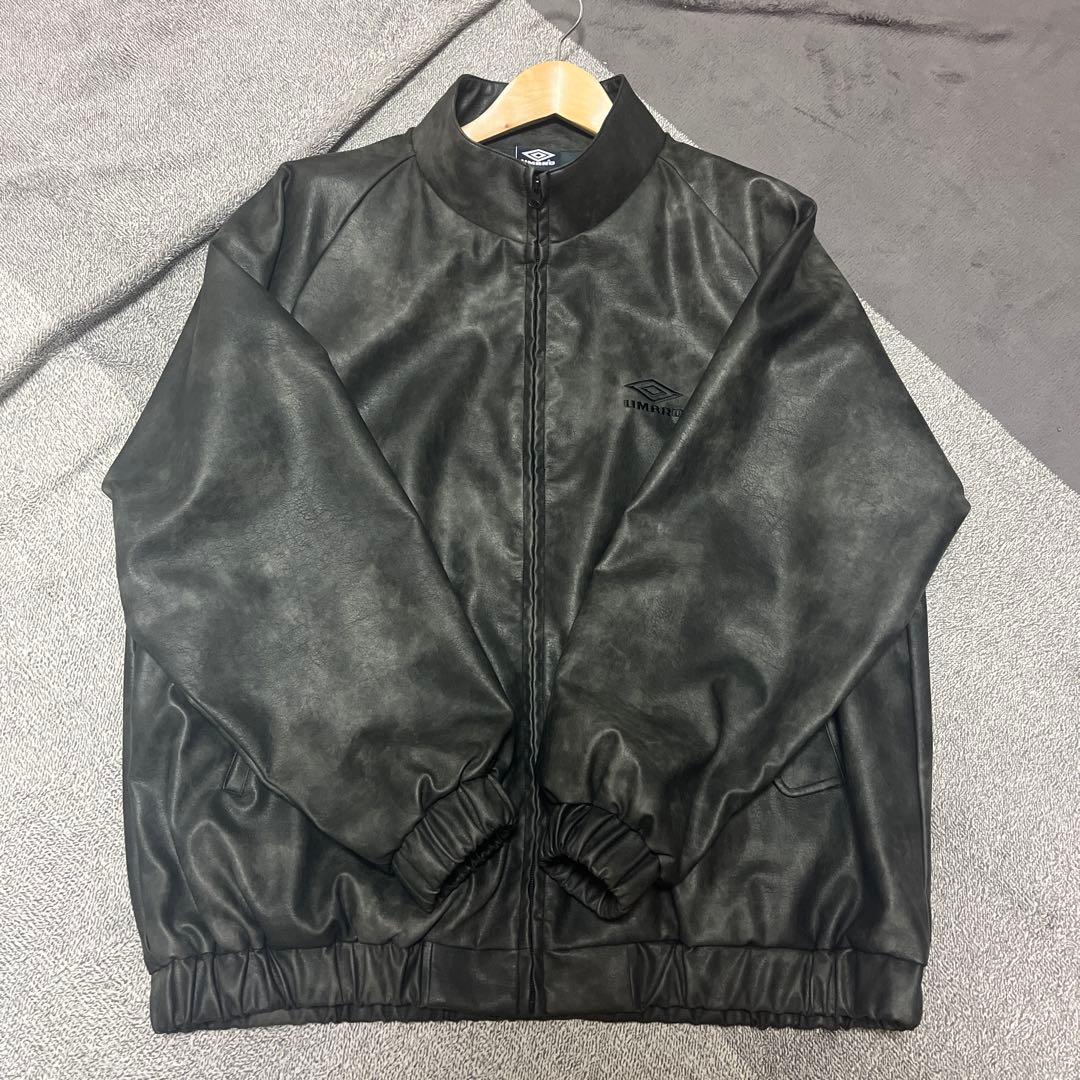 UMBRO/アンブロ レザージャケット ブルゾン ライダース ブラック 黒